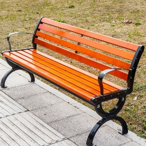 데일리로맨틱 야외 벤치 의자 야외용 공원 정원 운동장 철제 주물 원목 등벤치의자